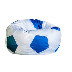 Кресло -мешок Мяч оксфорд, белый, синий 