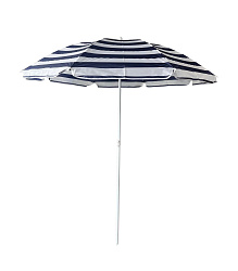 Зонт  2,4м бело-синяя полоска (12шт в уп.) 2 части