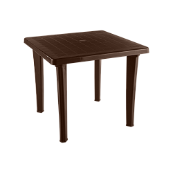 Стол пластиковый  квадратный (шоколад)