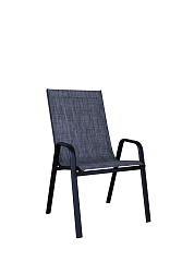 Кресло к набору Сан-Ремо арт.ZRC032-МТ002, темно-серый,черный, 