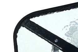 Стол прямоугольный  арт.SC-094 90х150см (каркас черный, столешница стекло)