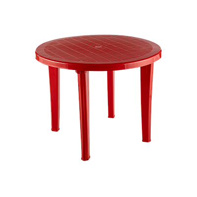 Стол пластиковый  арт.СП1-МТ005 круглый (красный)
