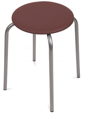 Табурет  Эконом-2 (круглое сиденье), коричневый