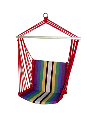 Гамак-кресло  цветной (хлопок) (разноцветная полоска) арт.HM-080